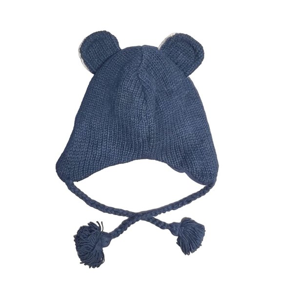 Wool Hat Monkey Design One Size Black - Picture 4 of 5